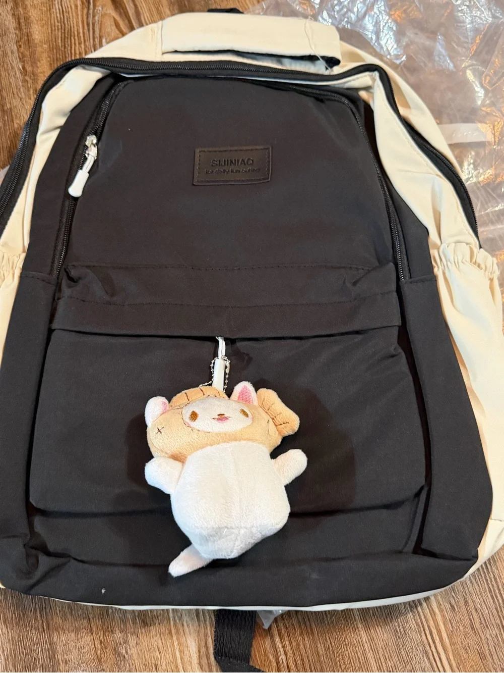 Black and Cream kids Backpack - Casual Daypack